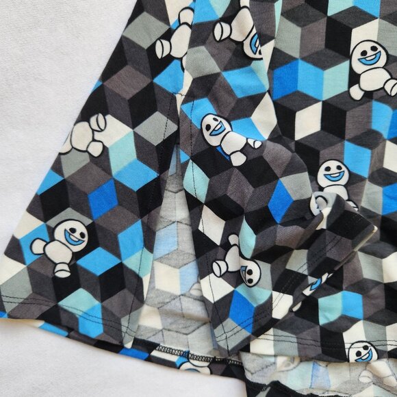 Disney Snowgies Frozen Fever Geometric Print Swing Tunic Top Tee Cute Large - Picture 5 of 11